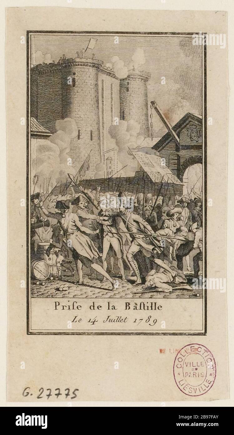 Bastille Tag 14. Juli 1789 (IT) Stockfoto