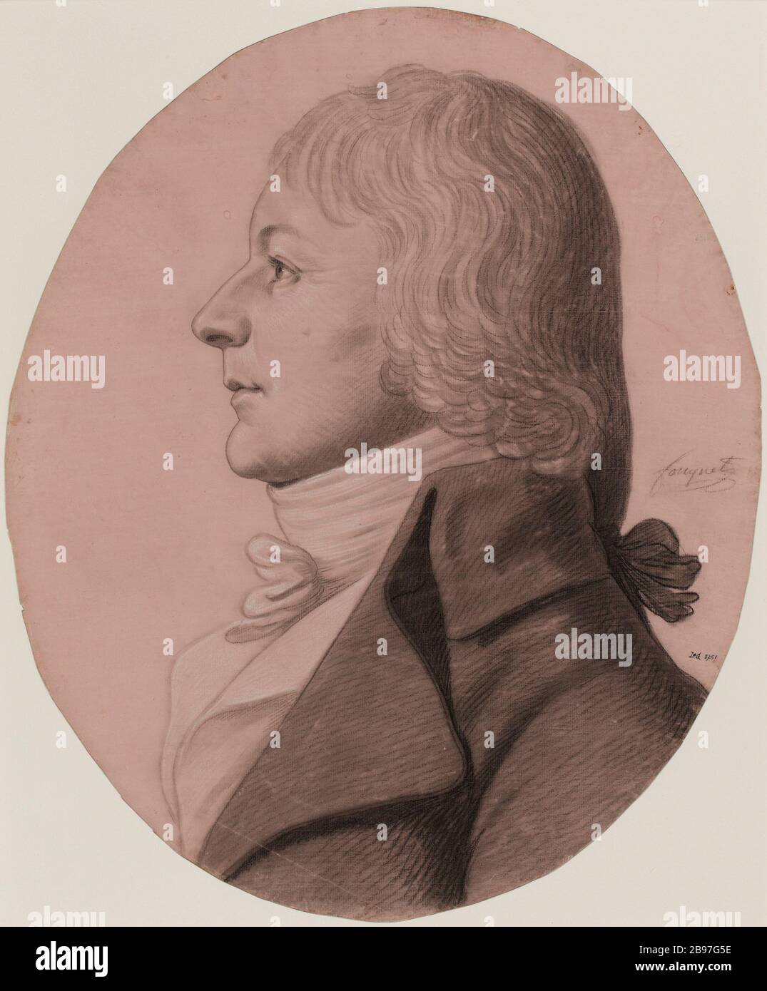 Porträt einer unbekannten revolutionären Ära Stockfoto