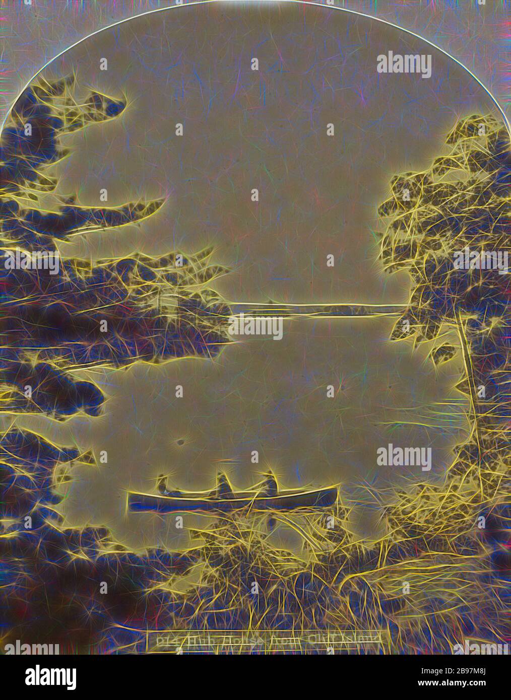 Hub House aus Cliff Island, James Esson (Kanadier, 34-1933), 1880, Albumen Silberdruck, von Gibon neu vorgestellt, Design von warmem, fröhlichem Glanz von Helligkeit und Lichtstrahlen. Klassische Kunst mit moderner Note neu erfunden. Fotografie, inspiriert vom Futurismus, die dynamische Energie moderner Technologie, Bewegung, Geschwindigkeit und Kultur revolutionieren. Stockfoto