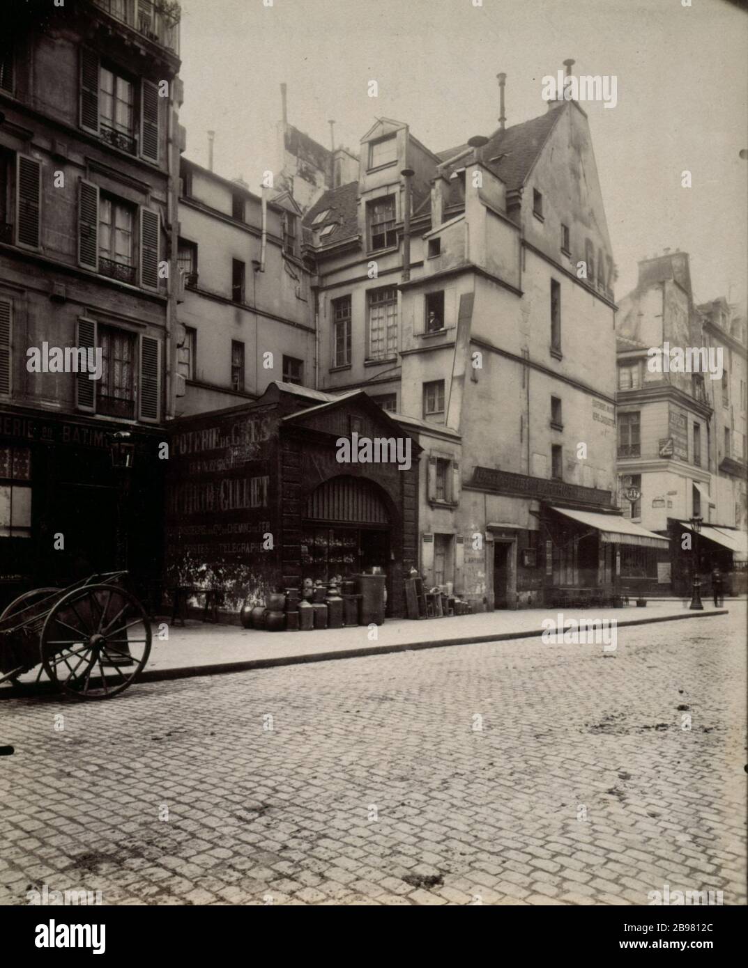 46-48 RUE des ARCHIVES 46-48 rue des Archives. Paris (IVème), 1901. Photographie: Eugène Atget. Paris, musée Carnavalet. Stockfoto