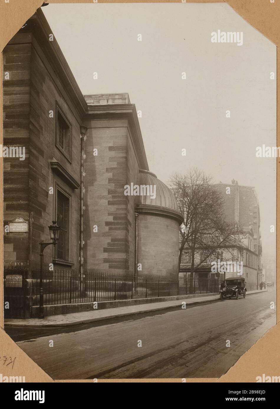 Hintere façade Kirche Saint-Philippe du Roule, 154 rue du Faubourg Saint-Honoré, 8. Bezirk, Paris. Stockfoto