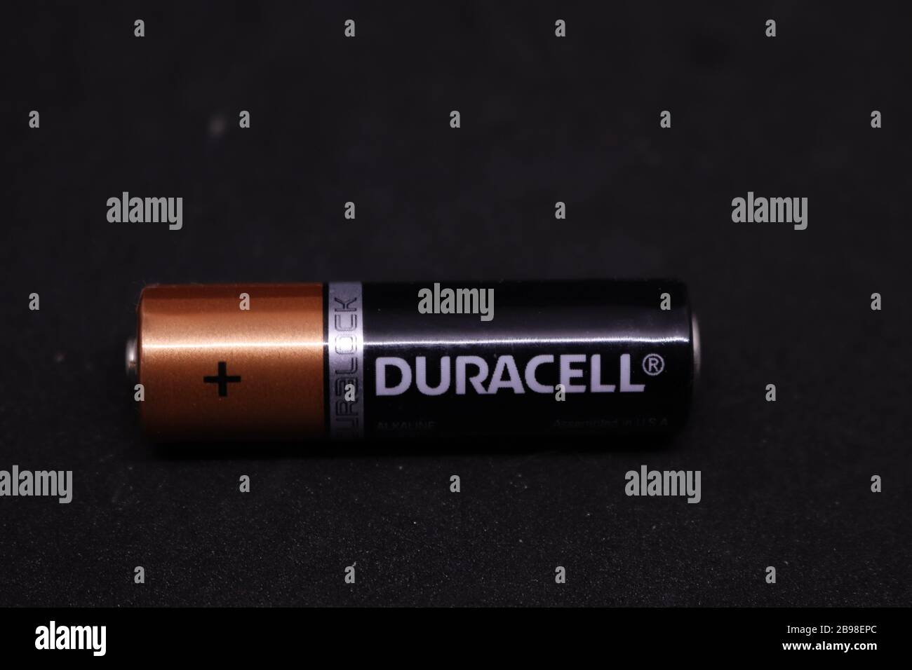 Eine Duracell AA 1,5-V-Batterie Stockfoto