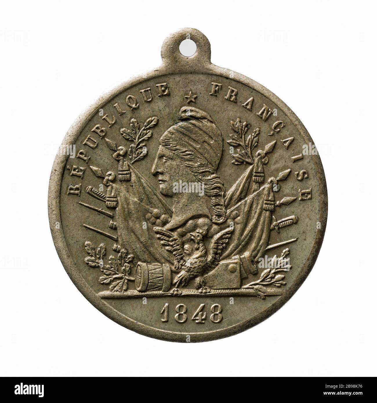 Ereignisse des Tages vom 15. Mai 1848 (Dummy-Titel) Evènements de la journée du 15 Mai 1848. Bronze, 1848. Paris, musée Carnavalet. Stockfoto