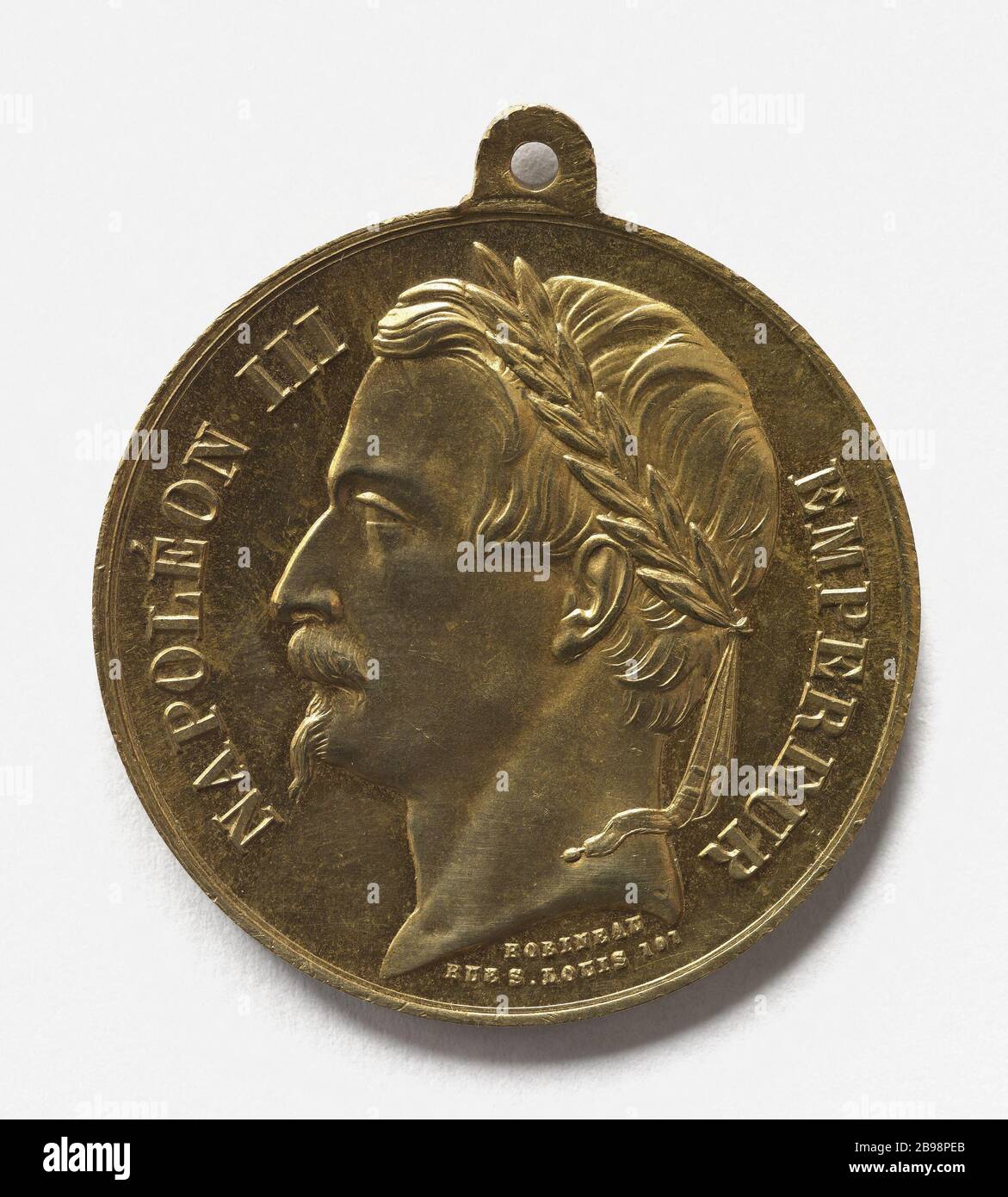 Napoleon III. (1808-1873) proklamierte den Kaiser, 2. Dezember (Dummy-Titel) Robineau. Médaille de Napoléon III (1808-1873) proclamé empereur, 2 décembre 1852. Paris, musée Carnavalet. Stockfoto