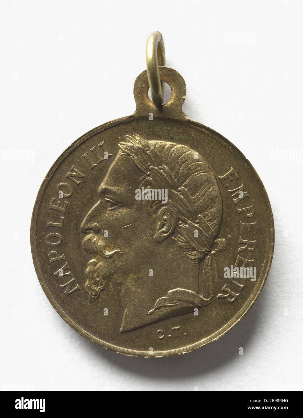Der Kaiser Napoleon III. (1808-1873) und der Kaiserprinz Napoleon Eugene Louis Jean Joseph Bonaparte (1856-1879), s. d. (Dummy-Titel) Mémedaille de l'empereur de Napoléon III (1808-1873) et le Prince impérial Napoléon Eugène Louis Jean Joseph Bonaparte (1856-1879). Après 1856. Paris, musée Carnavalet. Stockfoto