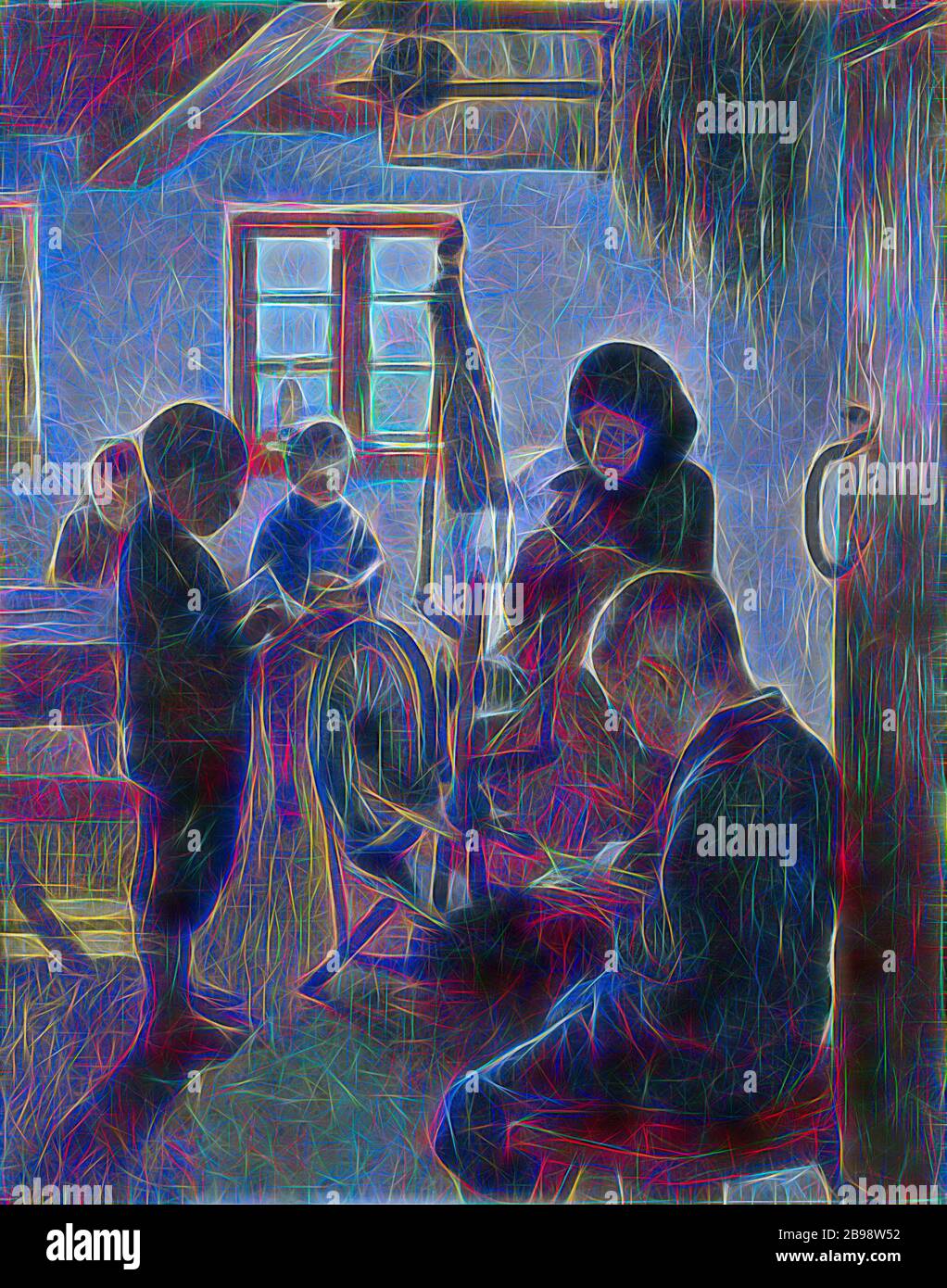 Oscar Björck, in der Dorfschule, in der Dorfschule, Malerei, 1884, Öl auf Leinwand, Höhe, 76.5 cm (30.1 Zoll), Breite, 60.5 cm (23.8 Zoll), unsigniert, neu gestaltet von Gibon, Design von warmen fröhlich glühenden Helligkeit und Lichtstrahlen Ausstrahlung. Klassische Kunst neu erfunden mit einem modernen Twist. Fotografie inspiriert von Futurismus, umarmt dynamische Energie der modernen Technologie, Bewegung, Geschwindigkeit und Kultur revolutionieren. Stockfoto