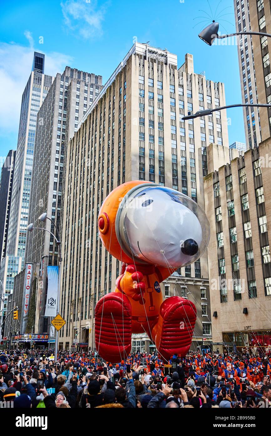 Thanksgiving-Parade in New York City Stockfoto