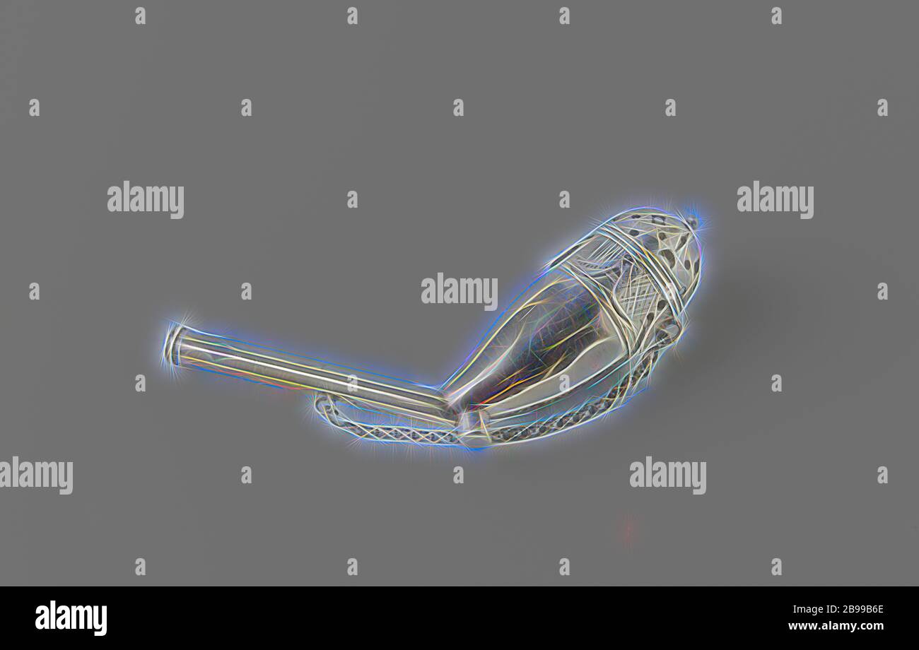 Pfeife, Pfeife aus Silber mit Kappe. Die Kappe wird aufgeschnitten. Die Hälfte des Griffs ist aus Ebenholz (Griff seit 1960 nicht mehr erhältlich?)., anonym, Niederlande, 1700 - 1800, Silber (Metall), Ebenholz (Holz), L 14.0 cm × L 4.5 cm × L 2.5 cm × B 34 gr, neu gestaltet von Gibon, Design von warmen fröhlich glühen von Helligkeit und Lichtstrahlen Strahlkraft. Klassische Kunst neu erfunden mit einem modernen Twist. Fotografie inspiriert von Futurismus, umarmt dynamische Energie der modernen Technologie, Bewegung, Geschwindigkeit und Kultur revolutionieren. Stockfoto