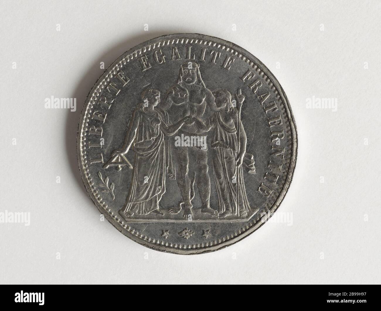 Georges Ernest Jean-Marie Boulanger (1837-1891), französischer Generalreferent, Kriegsminister (1886-1887), im Jahr 1887 Anonyme. "Georges Ernest Jean-Marie Boulanger (1837-1891), officier général français, ministre de la Guerre (1886-1887er), 1887er". Aluminium. Im Jahr 1887. Paris, musée Carnavalet. Stockfoto