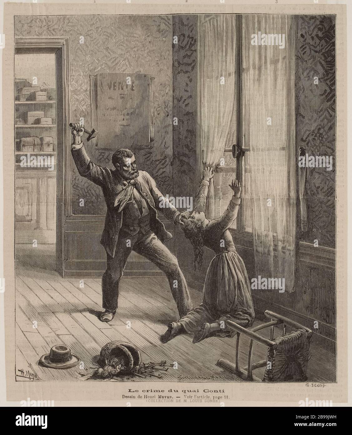 Le Crime du quai Conti Stockfoto