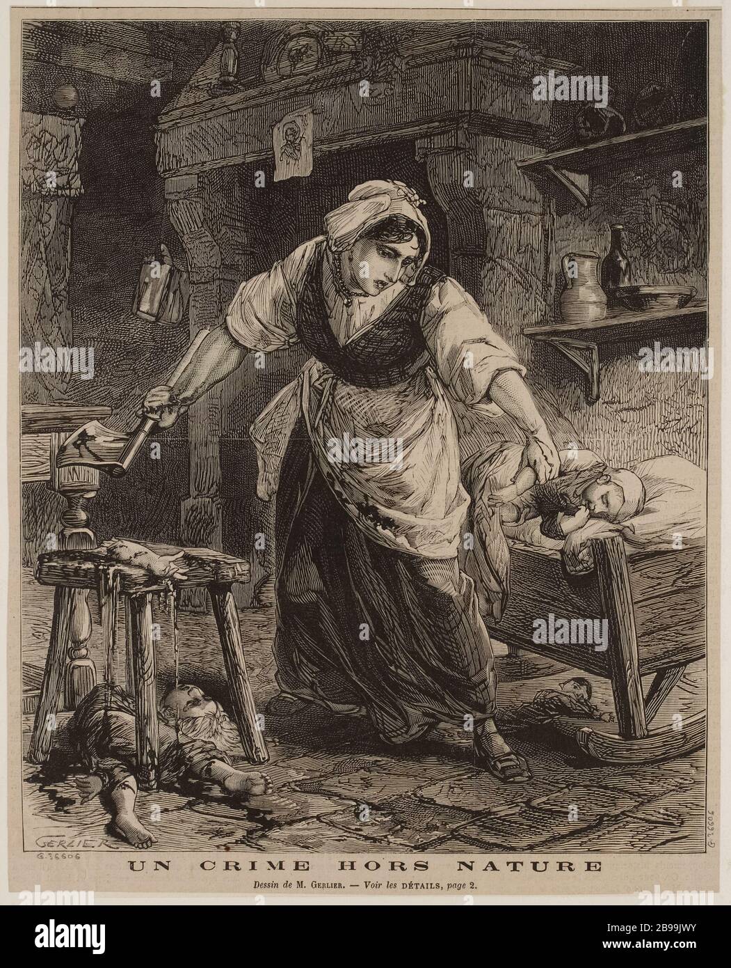 Ein unnatürliches Verbrechen Stockfoto