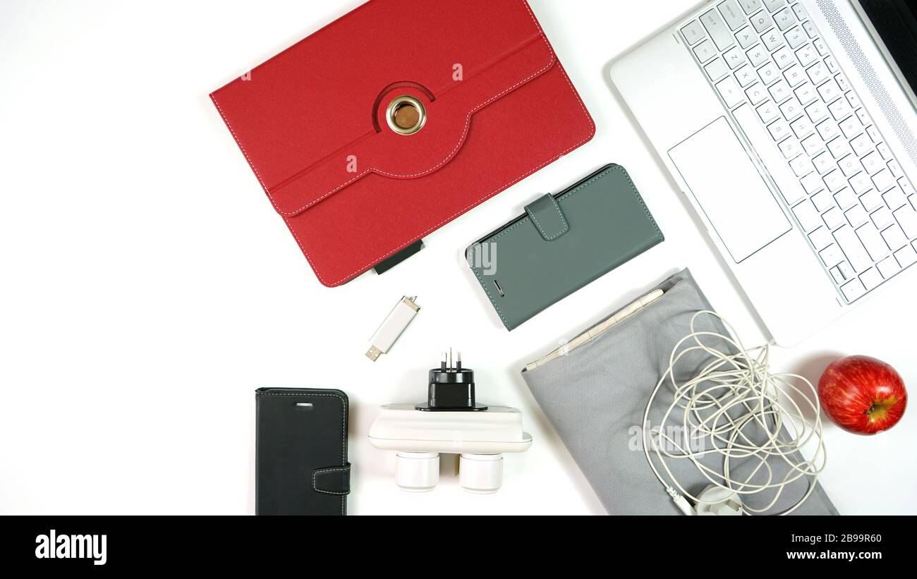 Home Office EMF-Schutzprodukte, die laut Erdungsanforschung Entzündungen und Belastungen des Immunsystems durch elektromagnetische Frequenz reduzieren Stockfoto