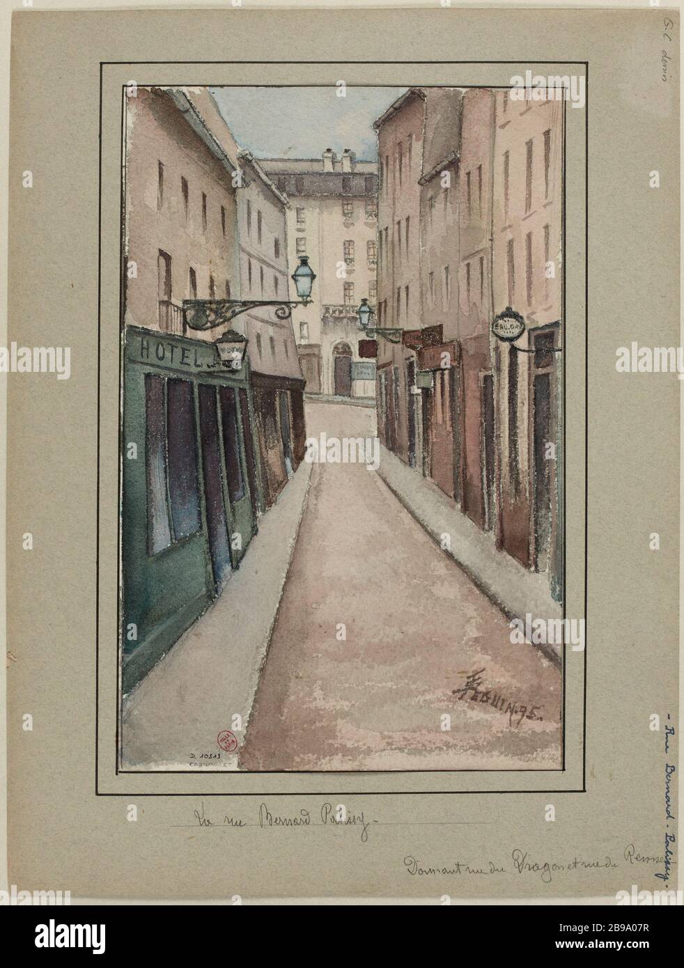 Rue Bernard Palissy Stockfoto