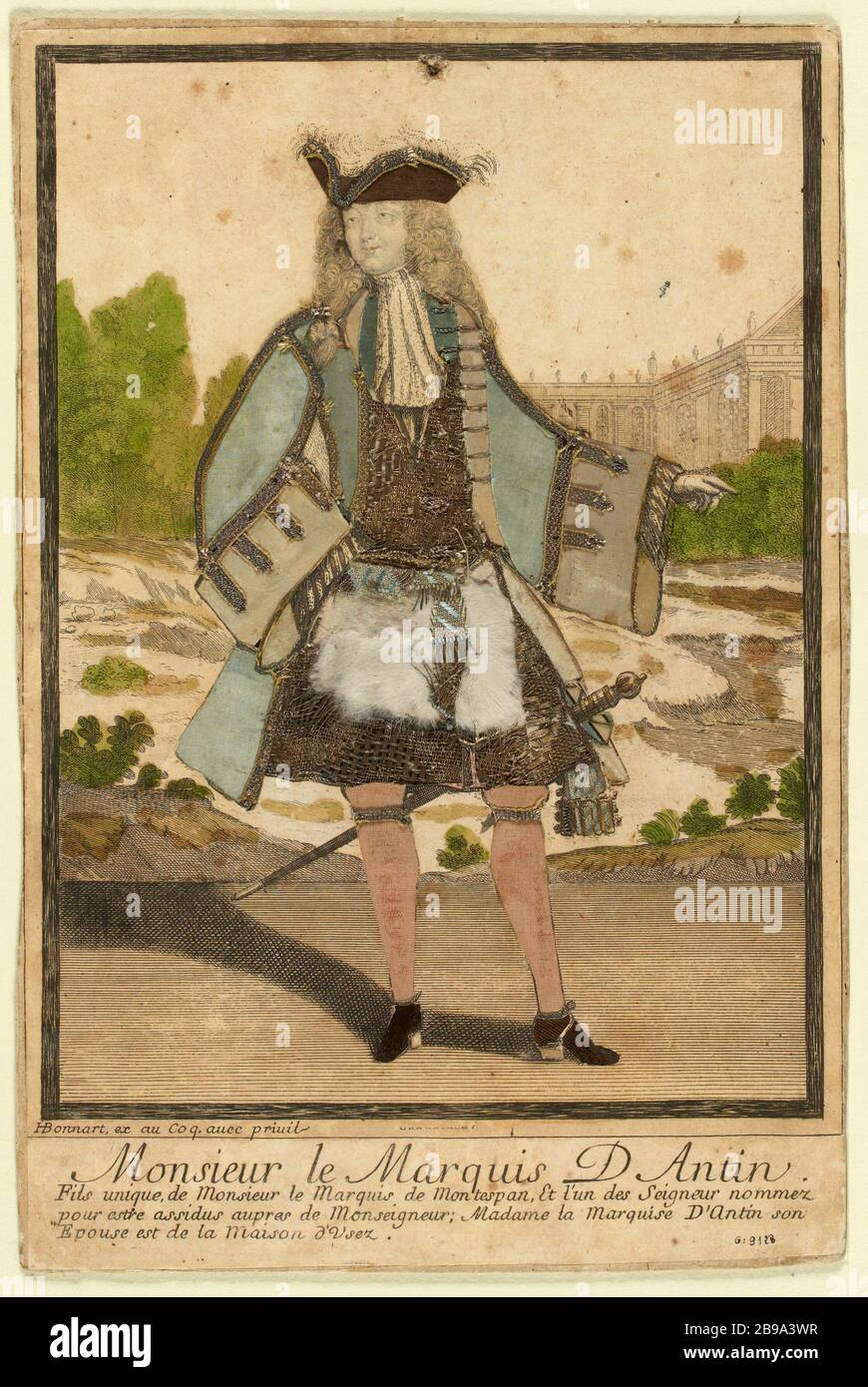 Der Marquis d'Antin (wie aufgeführt) Stockfoto
