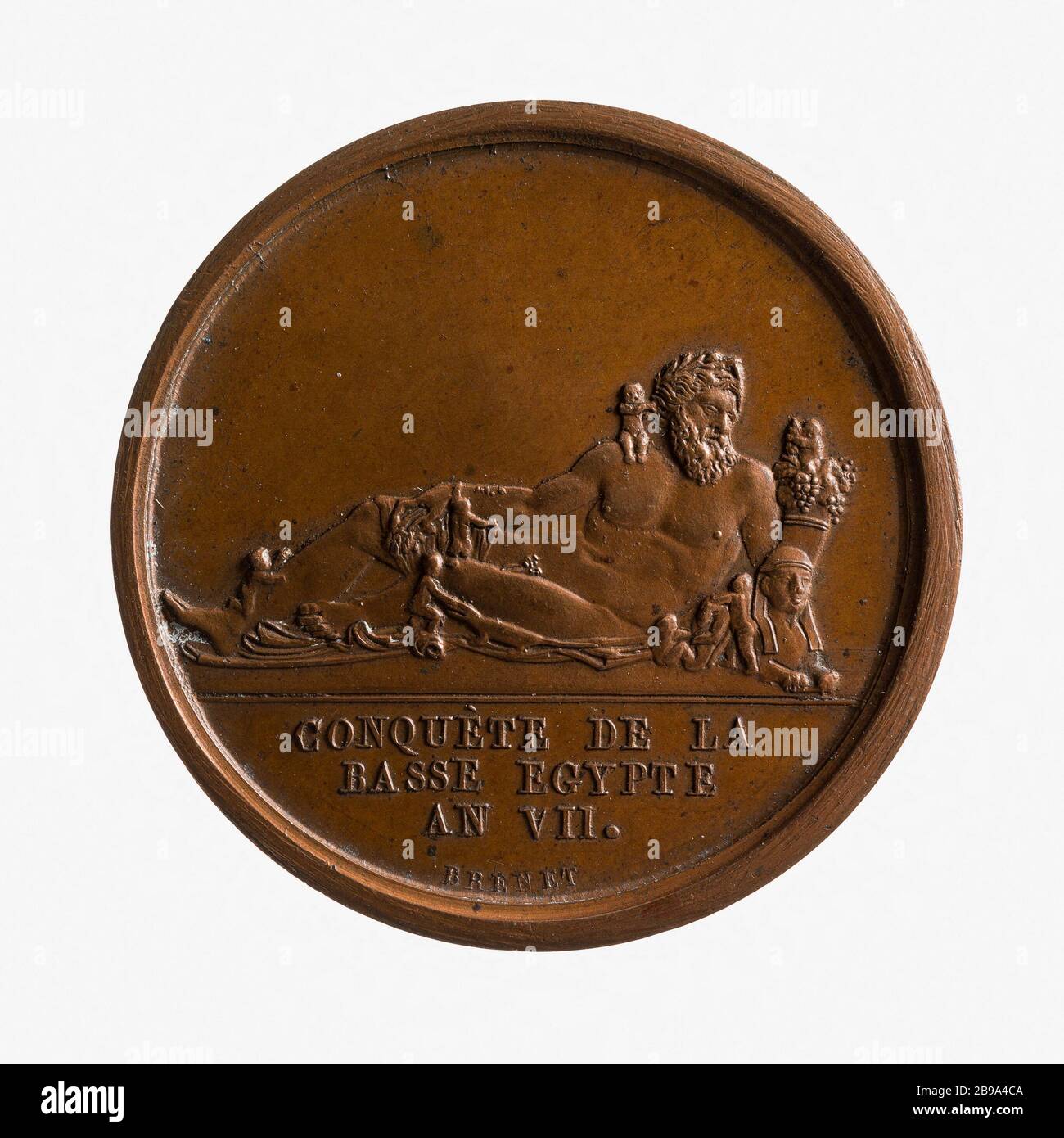 Eroberung von Unterägypten, im Jahre 1798 (Dummy-Titel) Nicolas Brenet (1770-1846). Conquête de la Basse-Egypte. Cuivre, Im Jahre 1798. Paris, musée Carnavalet. Stockfoto