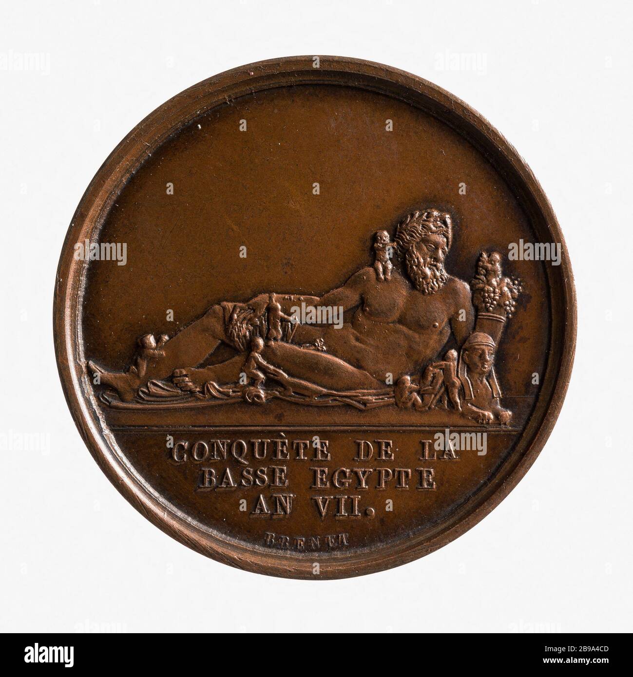 Eroberung von Unterägypten, im Jahre 1798 (Dummy-Titel) Nicolas Brenet (1770-1846). Conquête de la Basse-Egypte. Cuivre, Im Jahre 1798. Paris, musée Carnavalet. Stockfoto