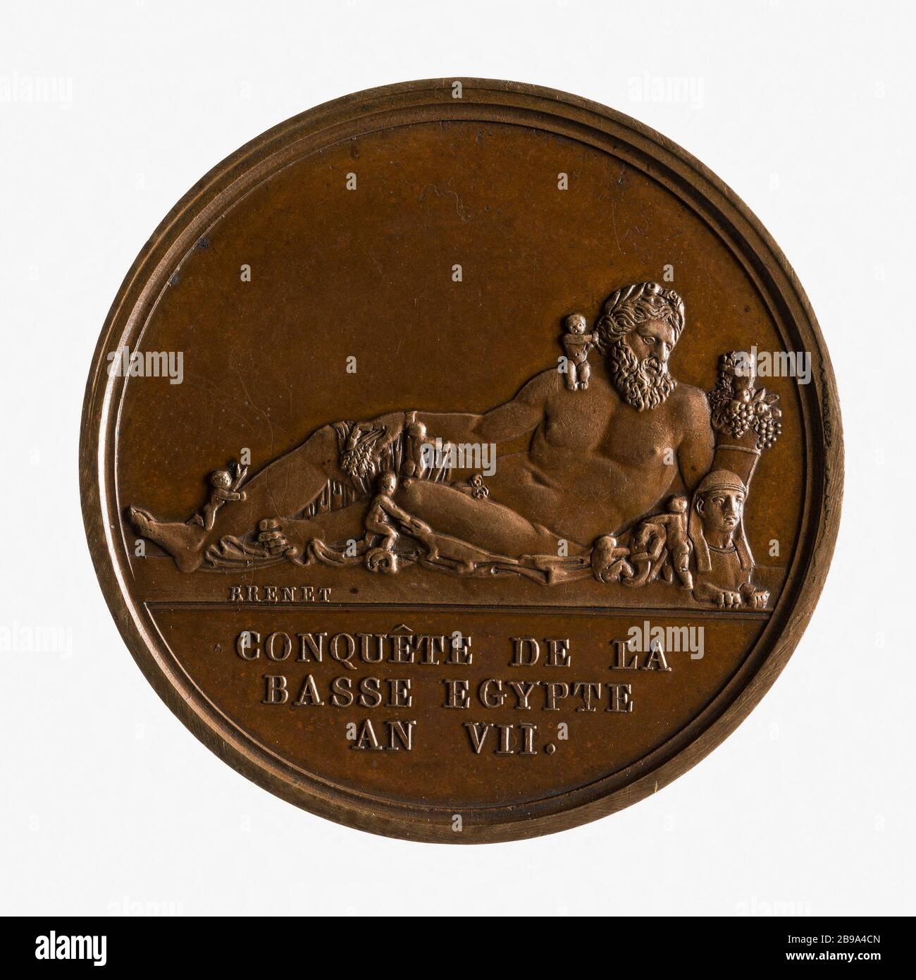 Eroberung von Unterägypten, im Jahre 1798 (Dummy-Titel) Nicolas Brenet (1770-1846). Conquête de la Basse-Egypte. Cuivre, Im Jahre 1798. Paris, musée Carnavalet. Stockfoto