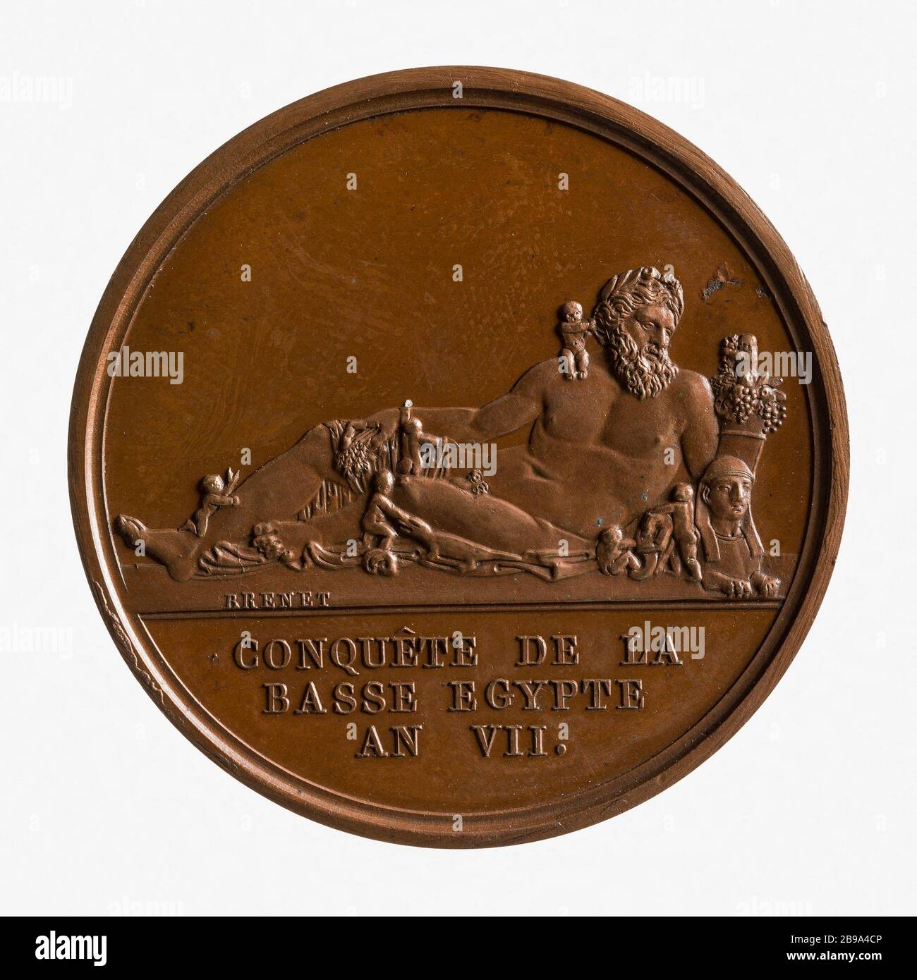 Eroberung von Unterägypten, im Jahre 1798 (Dummy-Titel) Nicolas Brenet (1770-1846). Conquête de la Basse-Egypte. Cuivre, 716. Paris, musée Carnavalet. Stockfoto