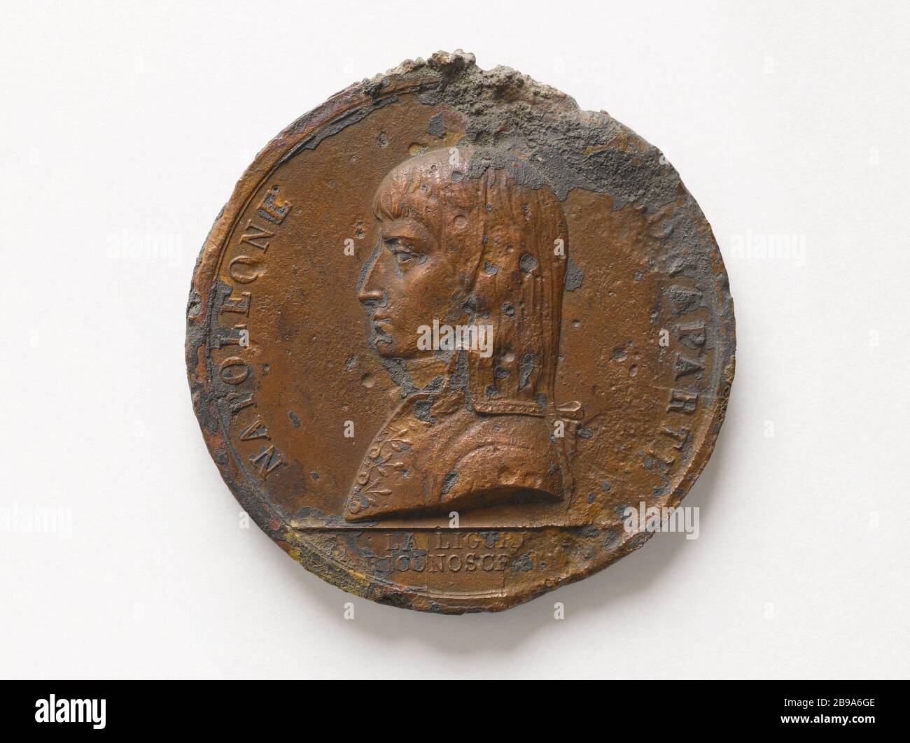 Guillaume-Charles Faipoult (1752-1817), Minister Plenipotentiary in Genua, 10. Juni 1796 Gerolamo Vassalo (1776-1819). Guillaume-Charles Faipoult (1752-1817), ministre plénipotentiaire à Gênes, 10 juin. Bronze, 1796. Paris, musée Carnavalet. Stockfoto