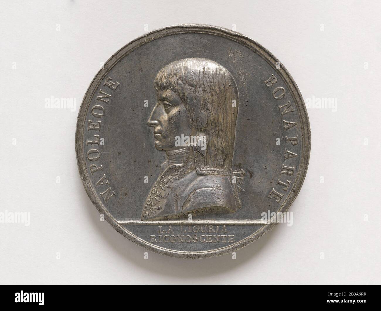 Guillaume-Charles Faipoult (1752-1817), Minister Plenipotentiary in Genua, 10. Juni 1796 Gerolamo Vassalo (1776-1819). Guillaume-Charles Faipoult (1752-1817), ministre plénipotentiaire à Gênes, 10 juin. Etain, 1796. Paris, musée Carnavalet. Stockfoto