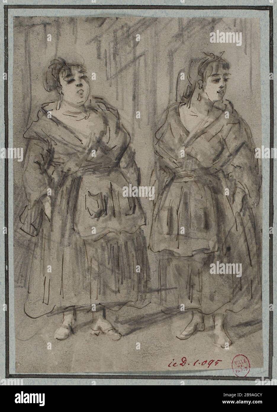 Studie über die Länge von Frauen Stockfoto