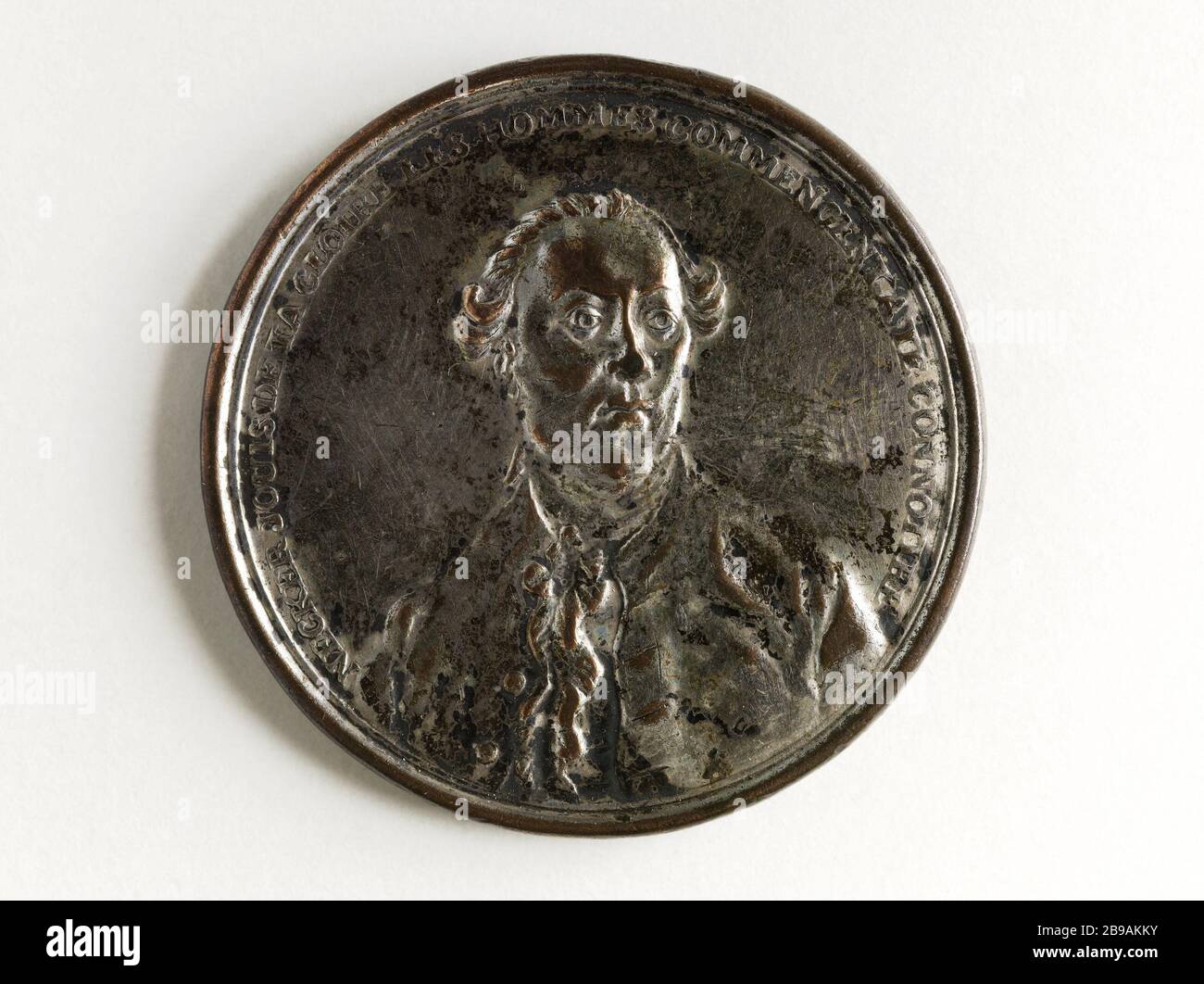 Jacques Necker (1732-1804), CEO des königlichen Schatzamtes (1776-1777), Generaldirektor der Finanzen (1777-1789, 1788-1789), ehemaliger Finanzminister (1789-1810) Jacques Necker (1732-1804), Directeur général du Trésor Royal (1776-1777), Directeur général des Finances (1777-1788-1789), 1788-1789), Premier des Premiers (1789-1789-1780-1780-1780-1780-1780-178 Métal argenté. Paris, musée Carnavalet. Stockfoto