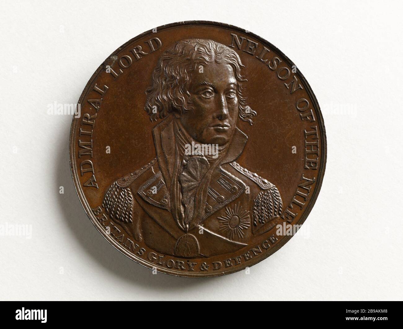 Lord Horatio Nelson (1758-1805), britischer Admiral, Lord Horatio Nelson (1758-1805), amiral britannique. Bronze, 1798. Paris, musée Carnavalet. Stockfoto
