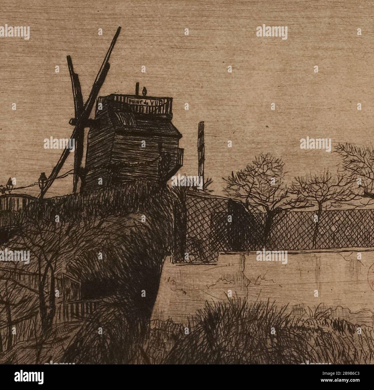 Mill Debray, Rue Lepic 18. Bezirk Stockfoto