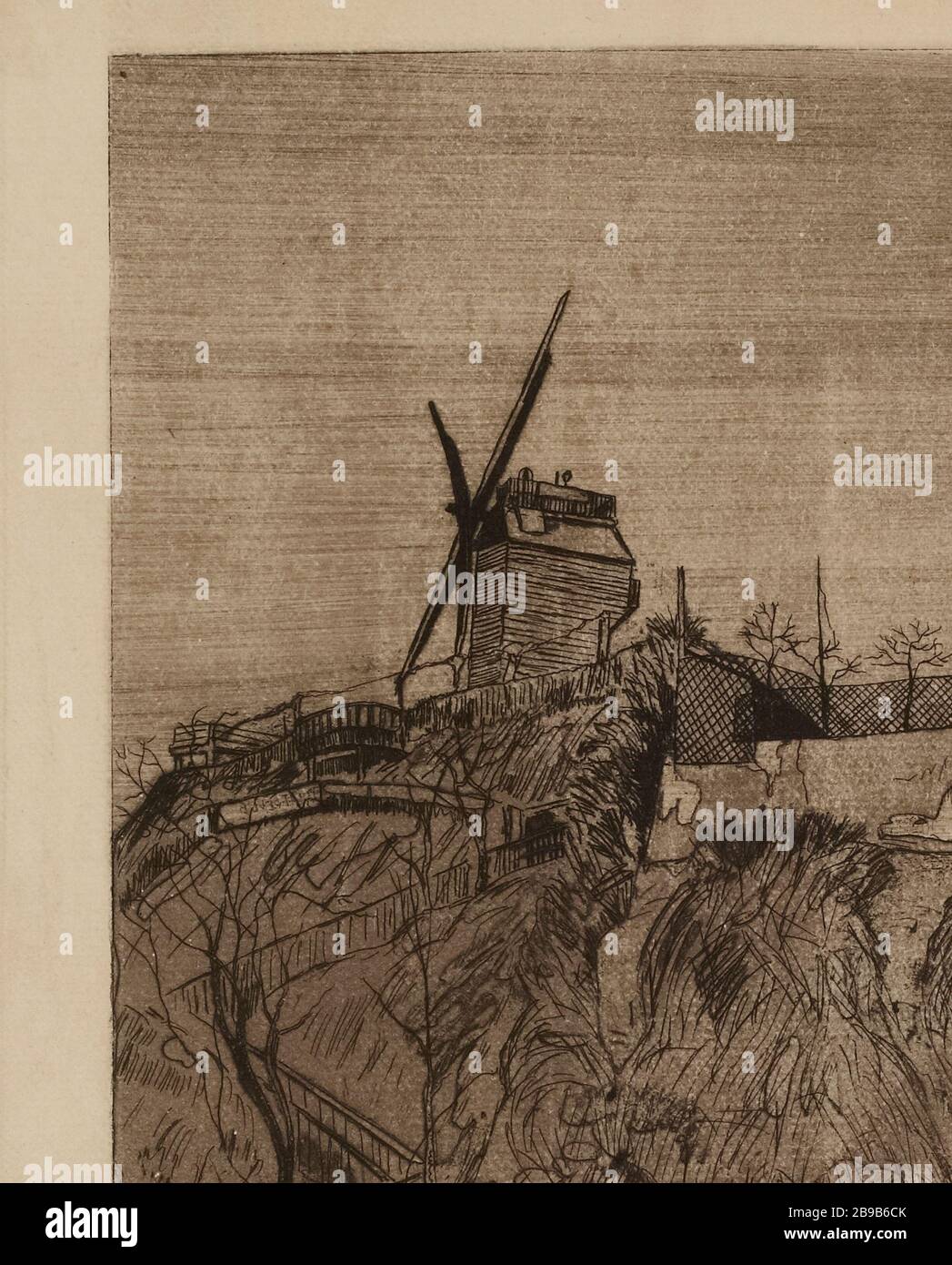 Mill Debray, Rue Lepic 18. Bezirk Stockfoto