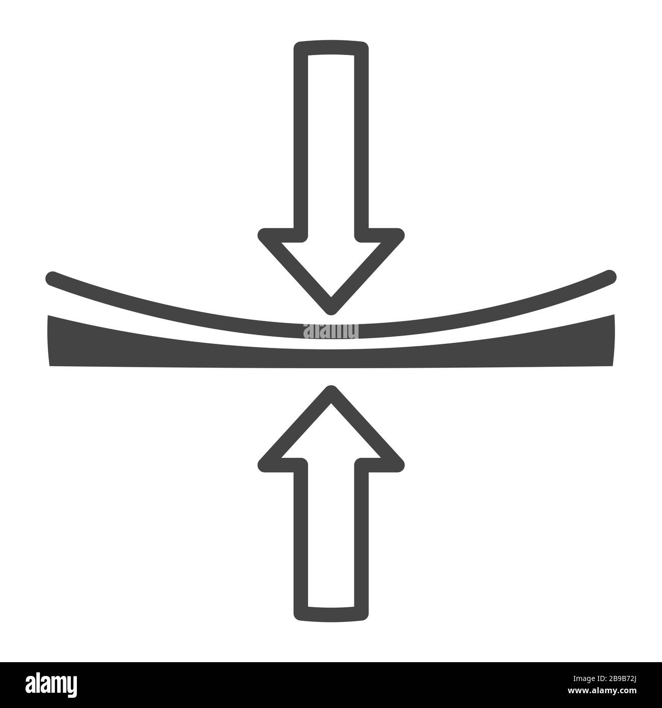 Beatmungssystem, orthopädische Matratze und Pfeile, isoliertes Symbol Stock Vektor