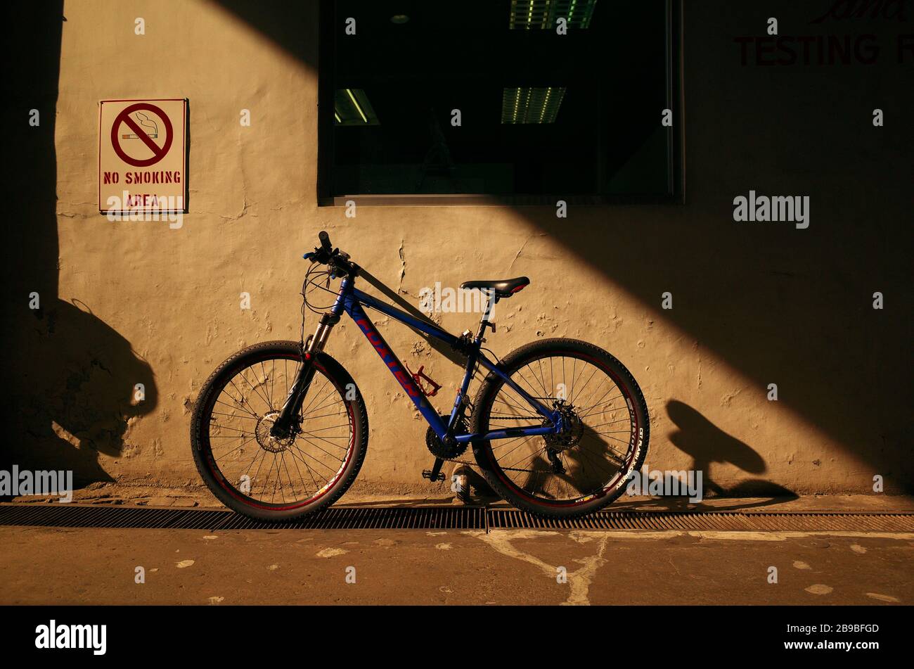 Geparktes Bicyle Stockfoto