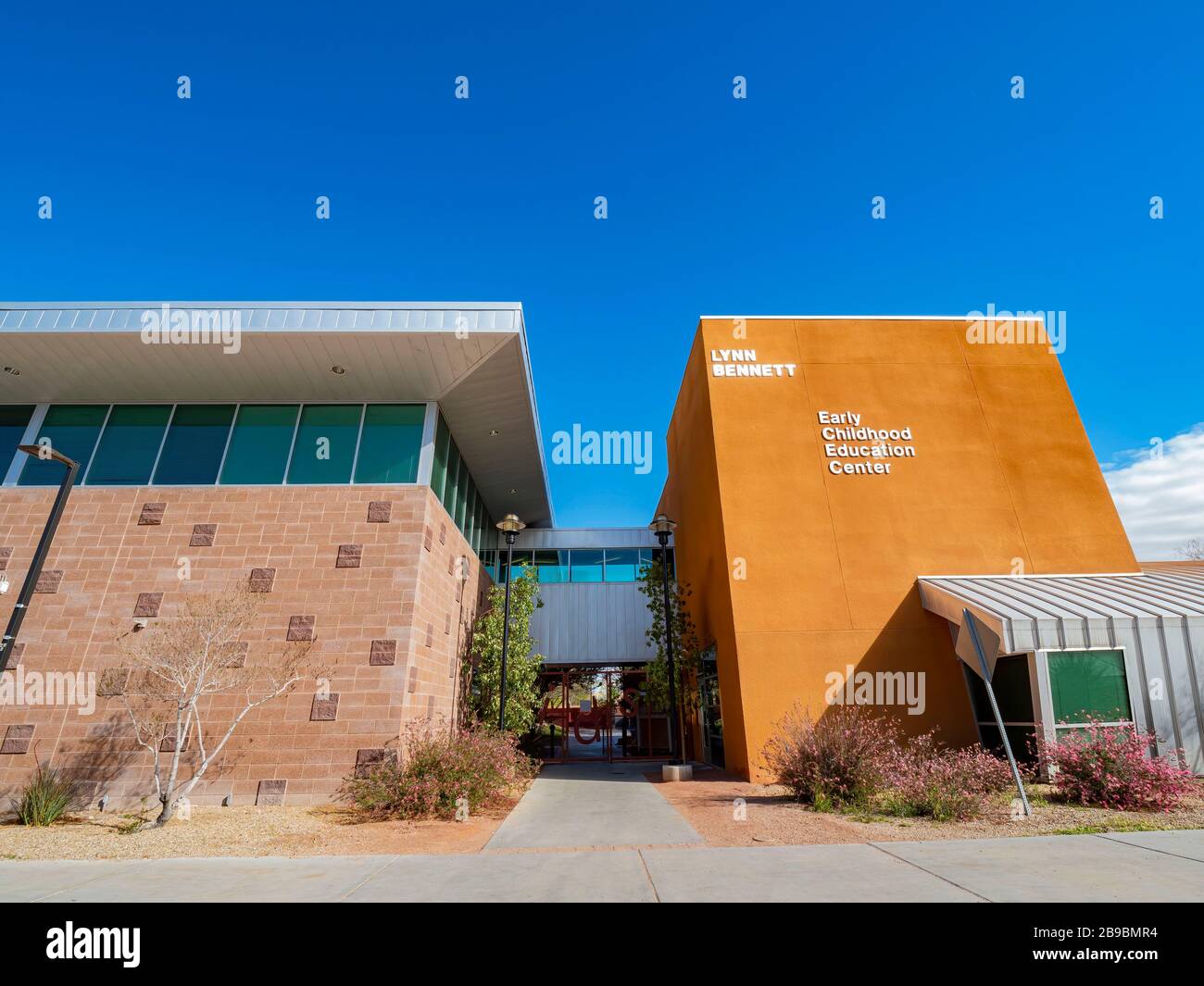 Las Vegas, MAR 17, 2020 - morgendlicher Blick auf das Bildungszentrum für frühkindliche Kinder Stockfoto