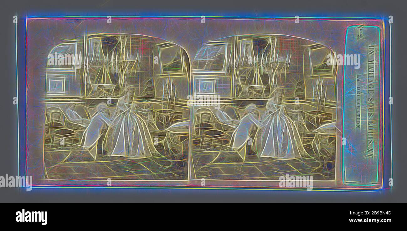 Theatrale Darstellung eines Heiratsanschlags auf der Grundlage des Theaterstücks UN mariage sous Louis XV von Alexandre Dumas UN mariage sous Louis XV die Erklärung (Titel auf Objekt), Vorschlag, Liebeserklärung, Europa, Charles Paul Furne (zugeschrieben), 1859, Pappe, Fotopapier, Albumindruck, h 85 mm × w 170 mm, neu von Gibon, Design von warmem, fröhlichem Leuchten von Helligkeit und Lichtstrahlen. Klassische Kunst mit moderner Note neu erfunden. Fotografie, inspiriert vom Futurismus, die dynamische Energie moderner Technologie, Bewegung, Geschwindigkeit und Kultur revolutionieren. Stockfoto