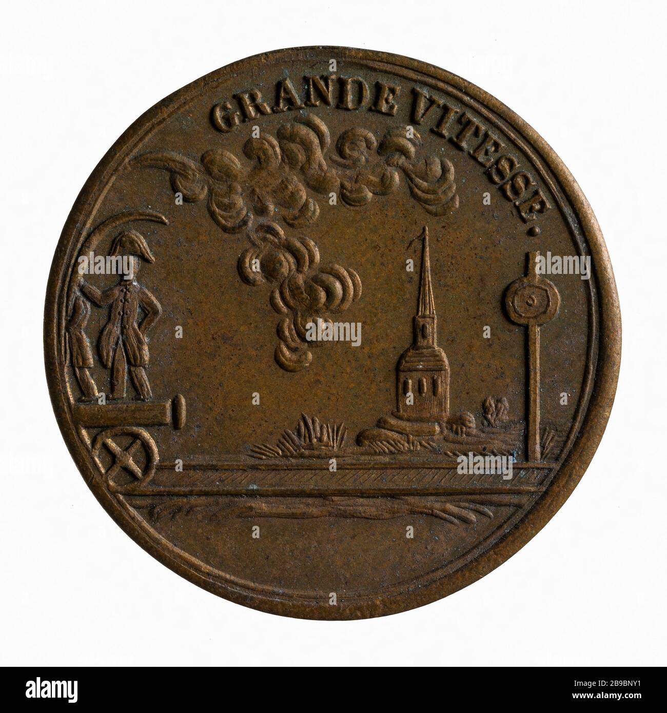 Satire auf die schnelle Nachfolge politischer Regime im Jahr 1848 (Dummy-Titel) Anonyme. Satire de la succession rapide des Régimes politiques en 1848. Paris, musée Carnavalet. Stockfoto