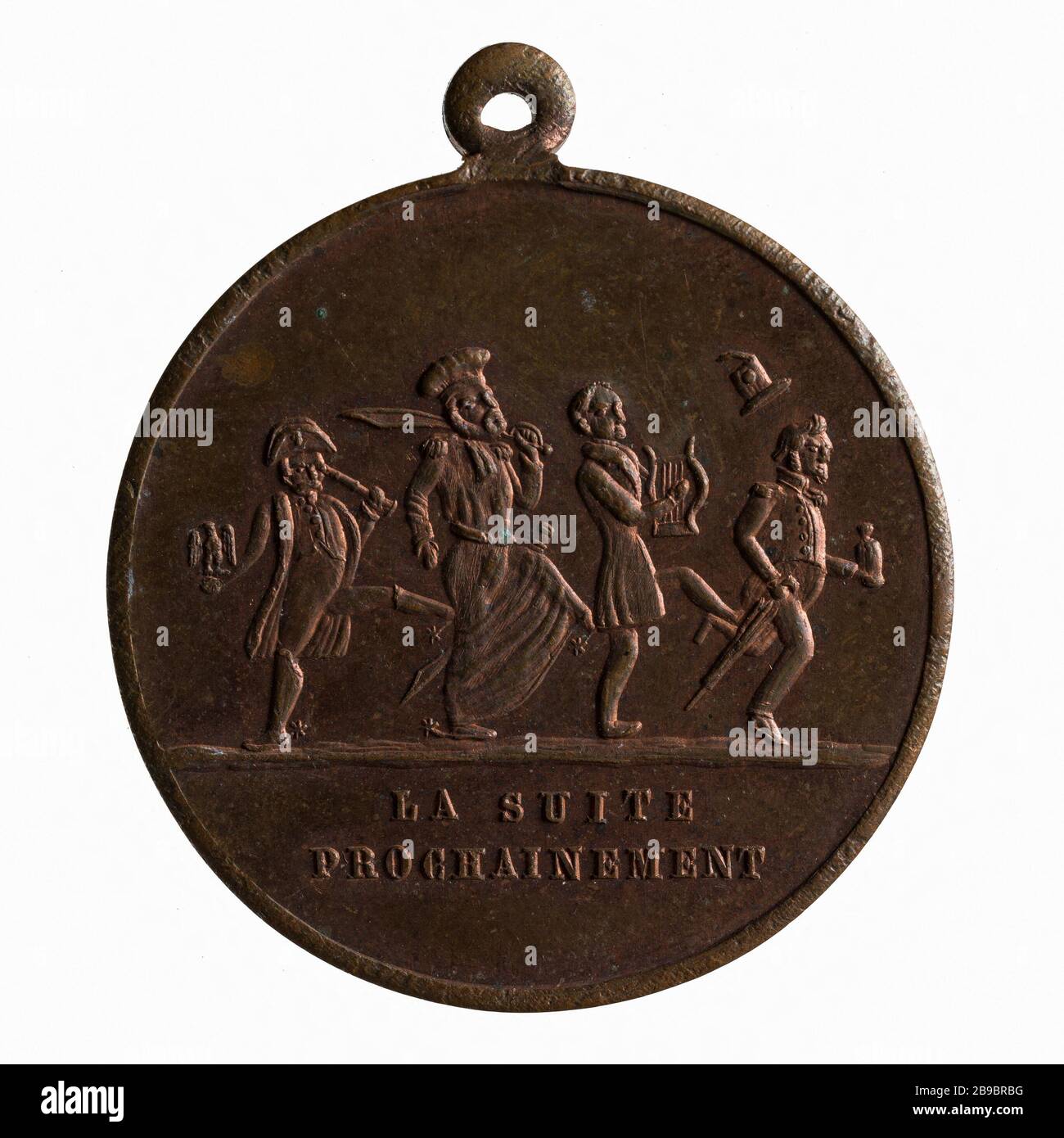 Satire auf die schnelle Nachfolge politischer Regime im Jahr 1848 (Dummy-Titel) Anonyme. Satire de la succession rapide des Régimes politiques en 1848. Paris, musée Carnavalet. Stockfoto