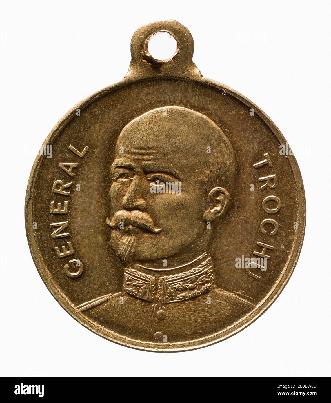 General Trochu (1815-1896), 1870-1871 (Dummy-Titel) Le Général Trochu (1815-1896). Laiton, entre 1870 und 1871. Paris, musée Carnavalet. Stockfoto