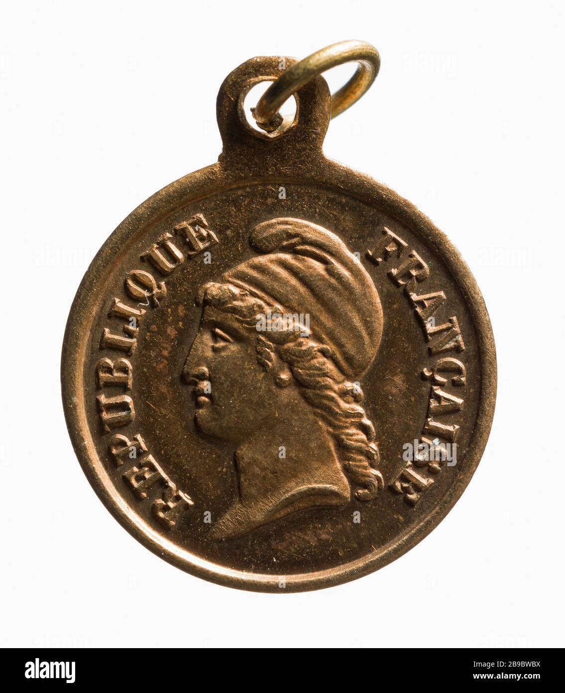 Proklamation der Republik 4. September 1870 (Dummy-Titel) Proklamation de la République le 4 septembre 1870. Laiton, 1870. Paris, musée Carnavalet. Stockfoto