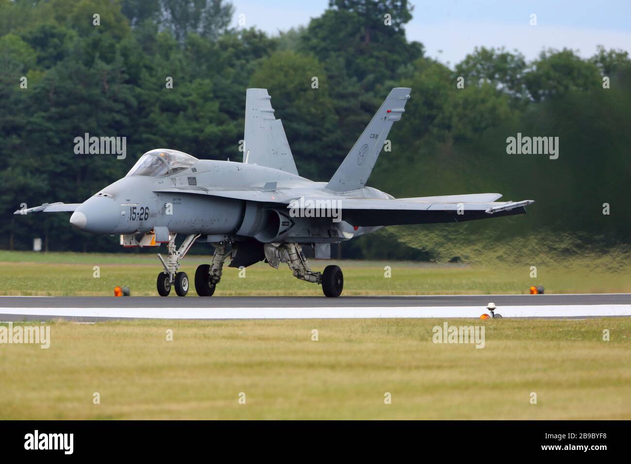 EF 18 Hornet der spanischen Luftwaffe. Stockfoto