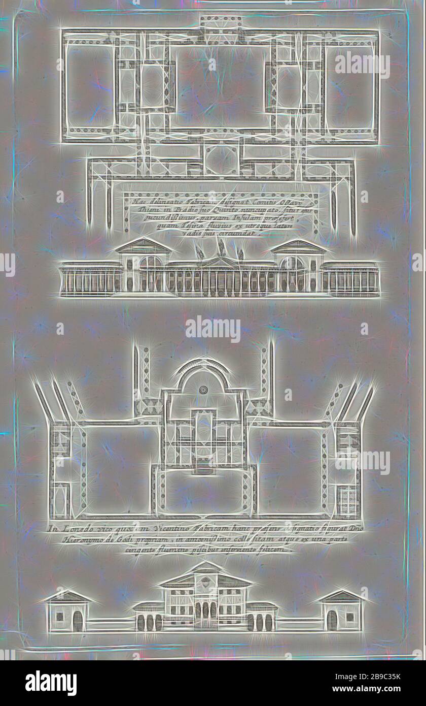Pläne und Fassaden zweier von Andrea Palladio Villas von Palladio