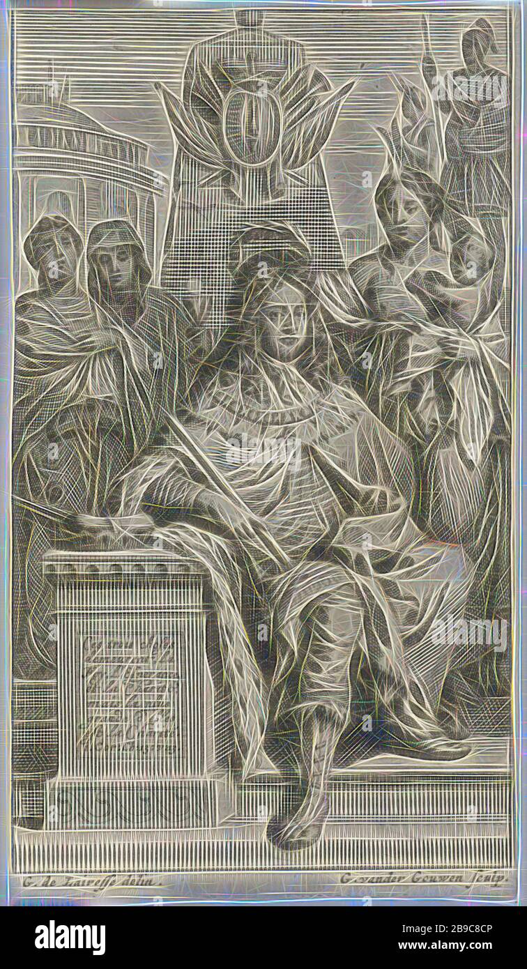 Jacob karrt Benjamin, Abraham Caresses Isaac, Rembrandt van Rijn (erwähnt am Objekt), 1635 - 1639, Papier, Radierung, h 116 mm × w 89 mm, von Gibon neu vorgestellt, Design von warmfröhlichem Leuchten von Helligkeit und Lichtstrahlen. Klassische Kunst mit moderner Note neu erfunden. Fotografie, inspiriert vom Futurismus, die dynamische Energie moderner Technologie, Bewegung, Geschwindigkeit und Kultur revolutionieren. Stockfoto