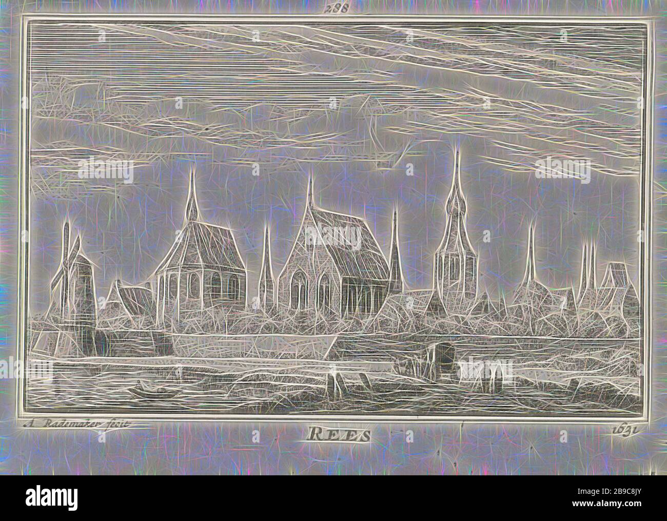 David und Goliath, vier Illustrationen für spanisches Buch (Serientitel), Rembrandt van Rijn (auf Objekt erwähnt), 1655, Papier, Radierung, h 110 mm × w 75 mm, von Gibon neu vorgestellt, Design von warmfröhlichem Leuchten von Helligkeit und Lichtstrahlen. Klassische Kunst mit moderner Note neu erfunden. Fotografie, inspiriert vom Futurismus, die dynamische Energie moderner Technologie, Bewegung, Geschwindigkeit und Kultur revolutionieren. Stockfoto