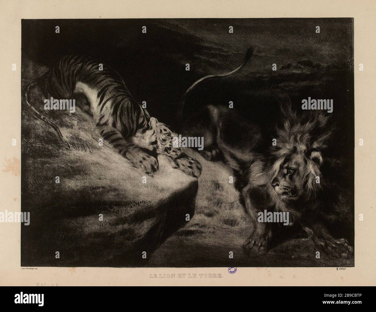 Der Löwe und der Tiger. (IFF 13 S.225) (wie aufgeführt) Stockfoto