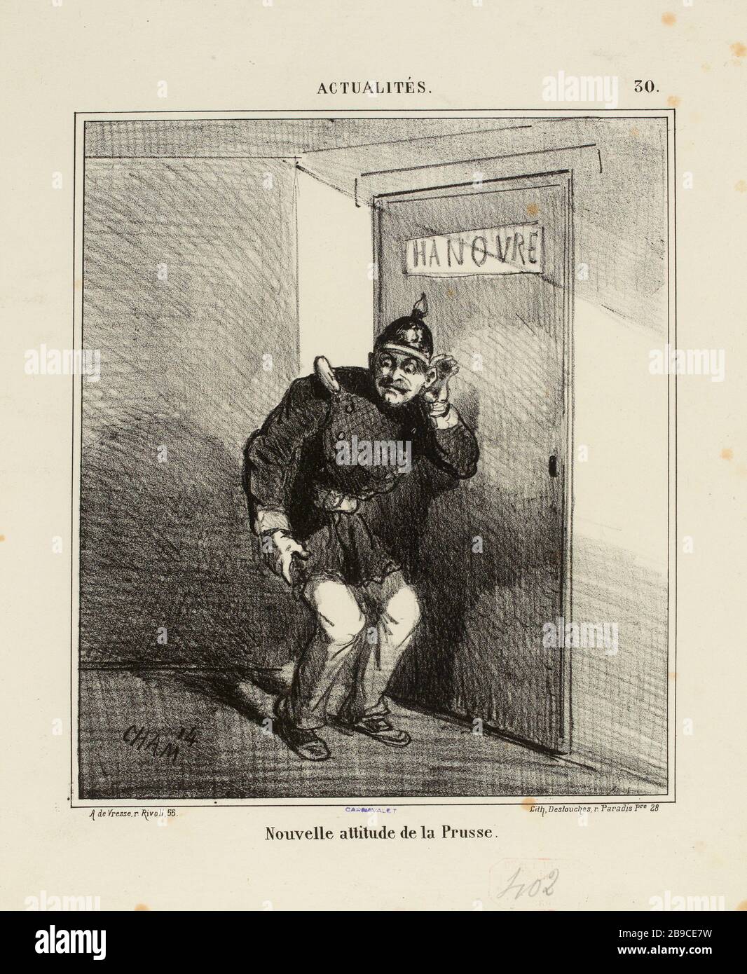 Neue Haltung von Preßburg. / 30. (Registrierter Titel) News (unter allen) Stockfoto