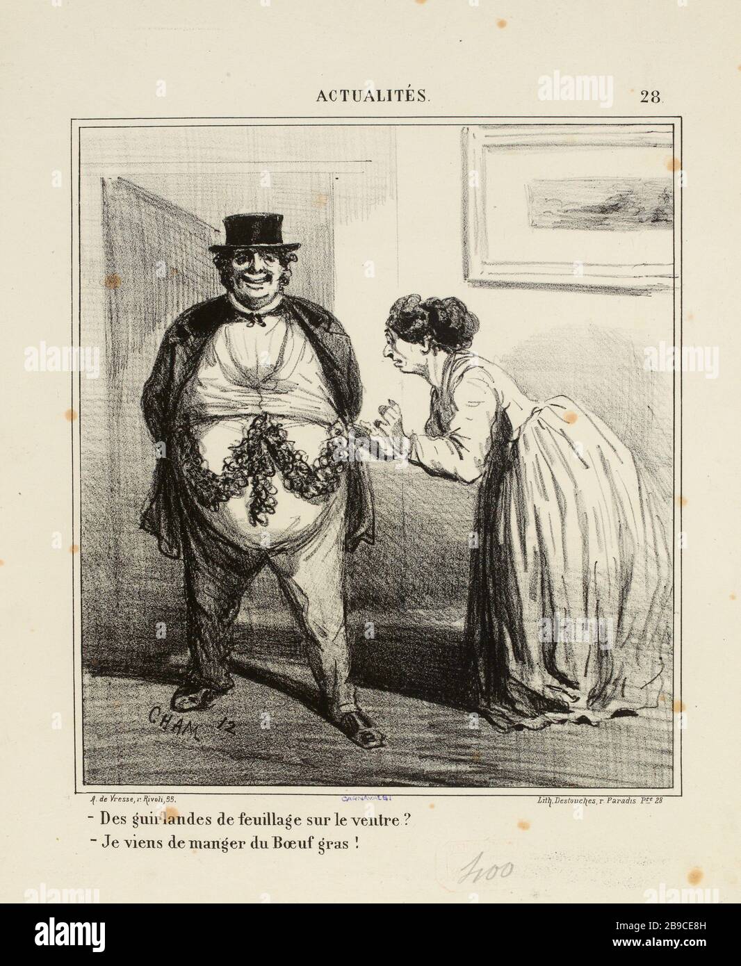 - das Laub garnt auf dem Bauch? / 28. (Registrierter Titel) News (unter allen) Stockfoto