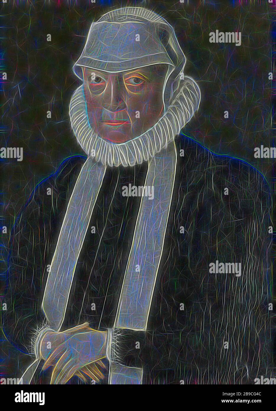 Porträt einer Frau, wahrscheinlich Anna Jagellonia, Königin von Polen, wahrscheinlich Anna Jagellonia (Jagiellonka/Jagiellouka/Jagiellonki) (1522-96), Königin von Polen. Halbe Länge, vor dem Bauch gefaltete Hände, historische Personen - BB - Frau, König - BB - weibliche Herrscherin, Polen, Anna Jagellonia (Königin von Polen), anonym (möglicherweise), Keulen, 1570 - 1580, Tafel, Ölfarbe (Farbe), h 19,2 cm × w 14,2 cm h 22,3 cm × w 17 cm × d 1,5 cm, von Gibon neu vorgestellt, Design von warmem, fröhlichem Leuchten von Helligkeit und Lichtstrahlen. Klassische Kunst mit moderner Note neu erfunden. Von Futur inspirierte Fotografie Stockfoto