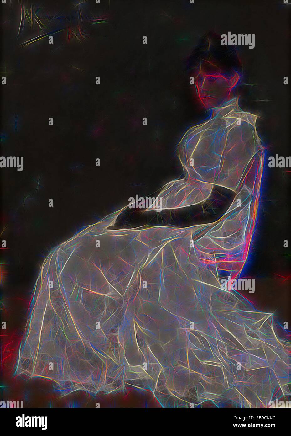 Porträt von Jenny Kamerlingh Onnes, Menso Kamerlingh Onnes, Niederlande, 1888, Ölfarbe (Farbe), Leinwand, Malerei, h 200 cm × w 148,5 cm, von Gibon neu vorgestellt, Design von warmfröhlichem Leuchten von Helligkeit und Lichtstrahlen. Klassische Kunst mit moderner Note neu erfunden. Fotografie, inspiriert vom Futurismus, die dynamische Energie moderner Technologie, Bewegung, Geschwindigkeit und Kultur revolutionieren. Stockfoto