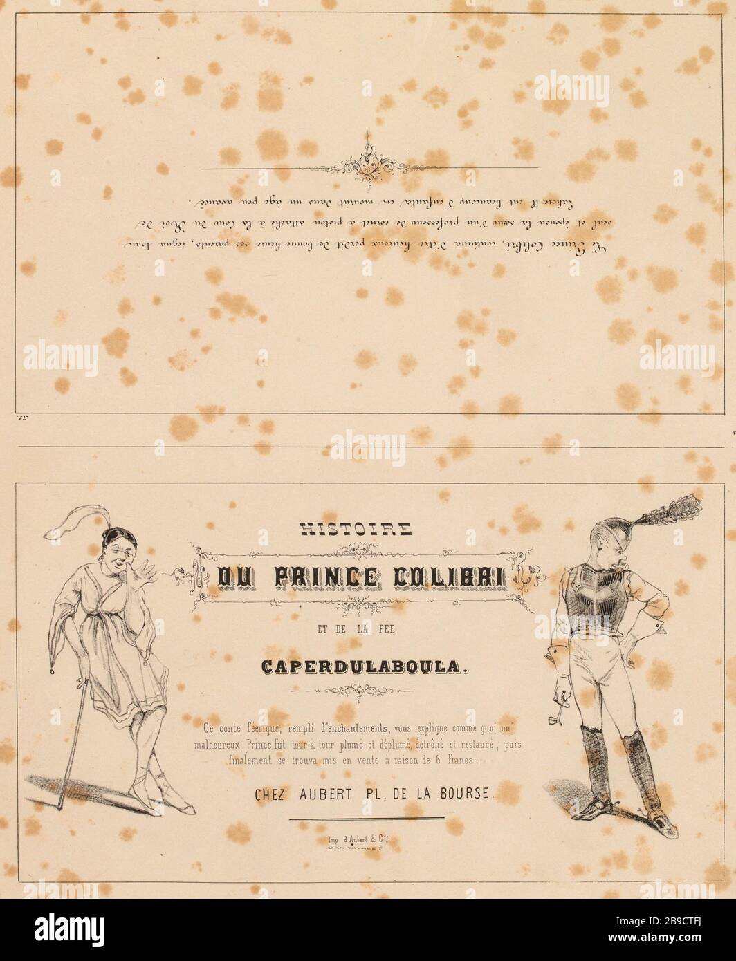 Geschichte Prinz Hummingbird und Fairy Caperdulaboula [...] (Eingetragener Titel) Geschichte von Prinz Hummingbird und Fairy Caperdulaboula (insgesamt) Stockfoto