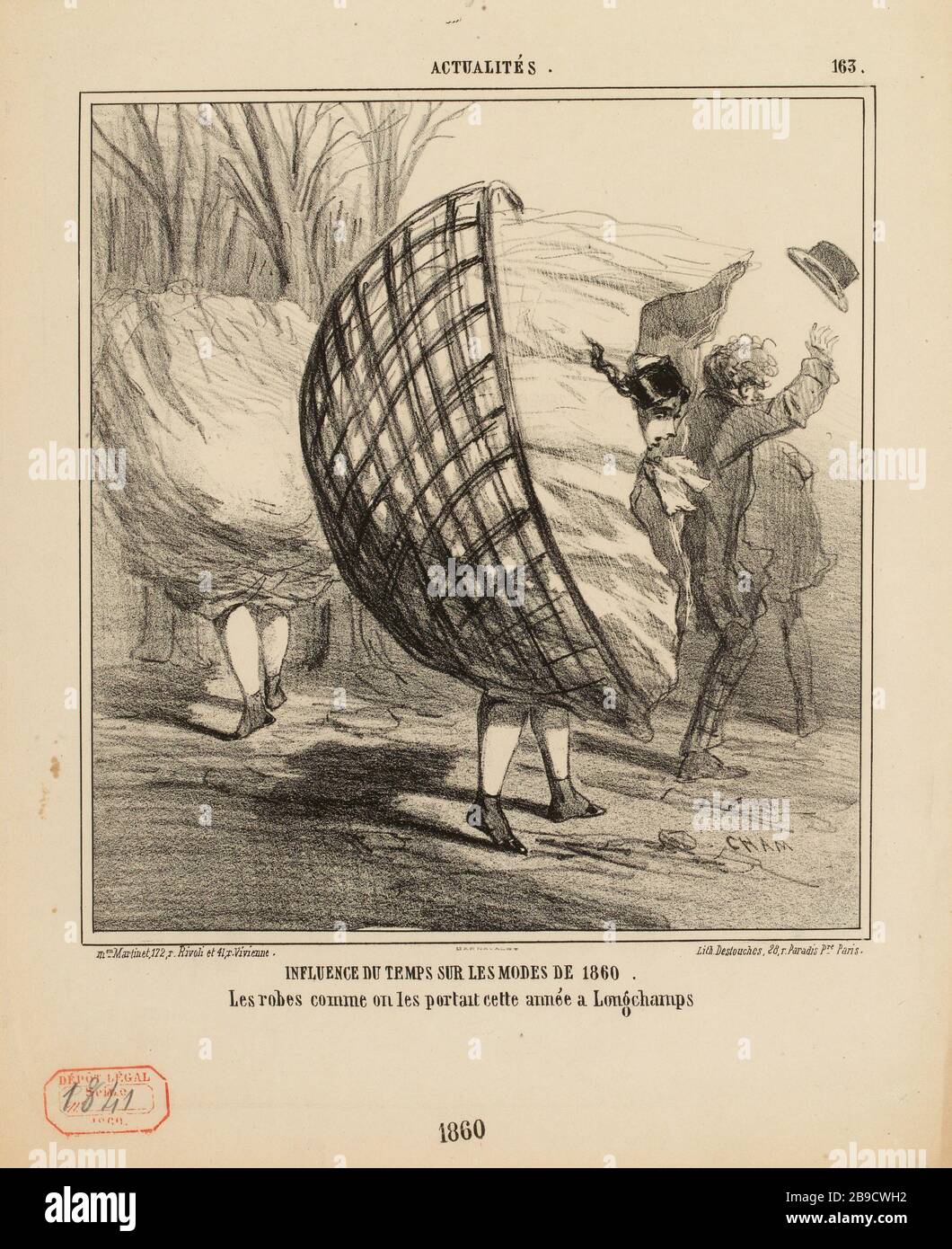 Auswirkungen der Zeit auf die Methoden von 1860 (in der registrierten Form). Stockfoto