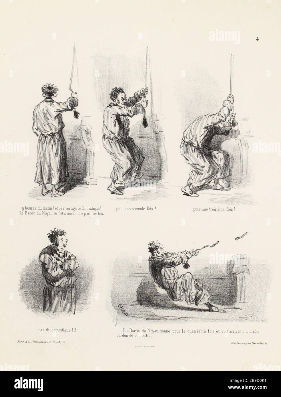 4/9 Uhr morgens! Und keine Spur von inländischen [...] (Eingetragener Titel)! Verdammt die Diener (insgesamt) Stockfoto