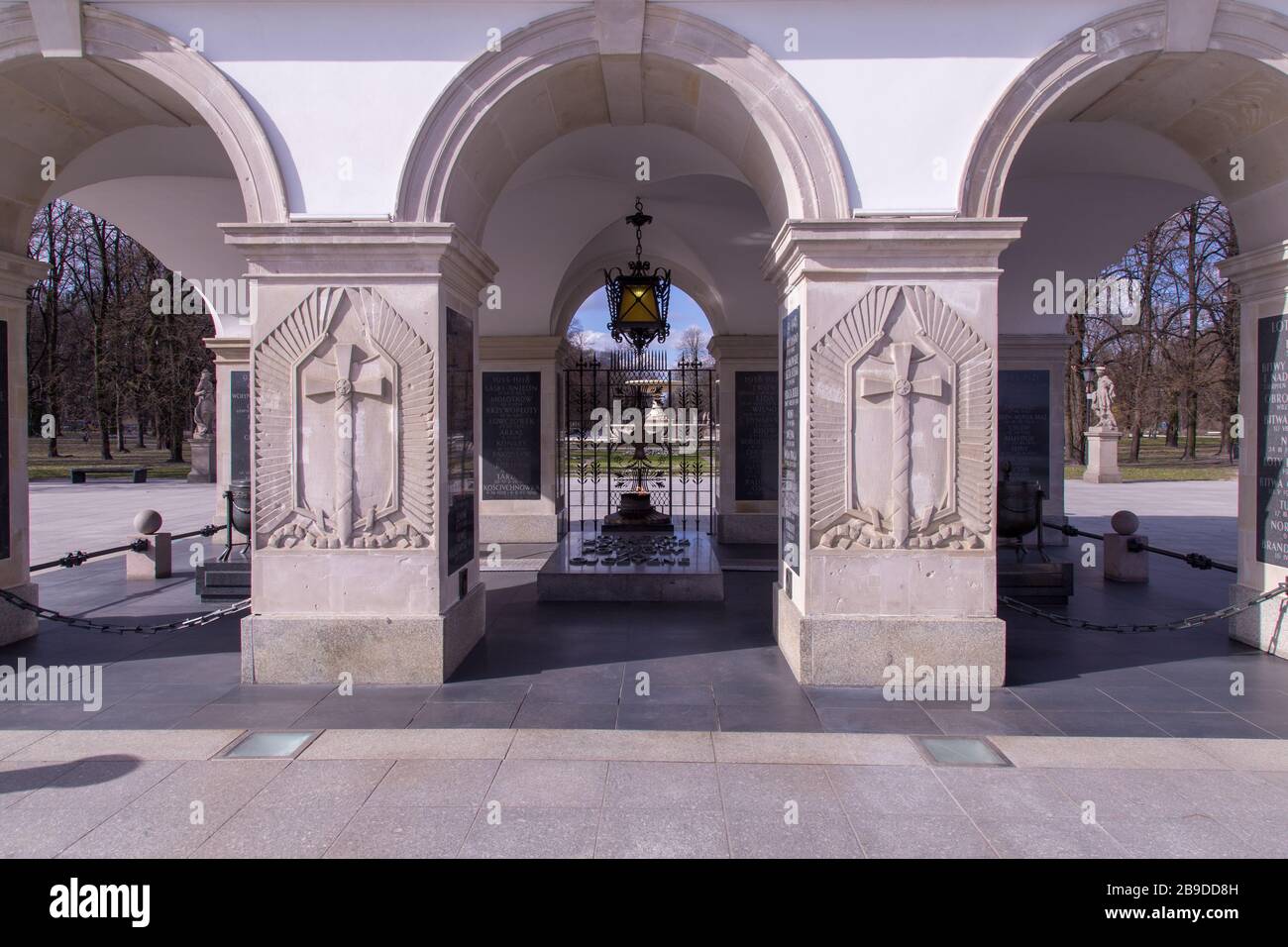Grab des unbekannten Soldaten in Warschau Polen Stockfoto